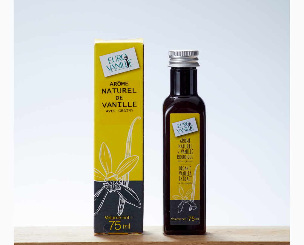 Organic Bourbon vanilla extract - L80 - with seeds - 75 ml  