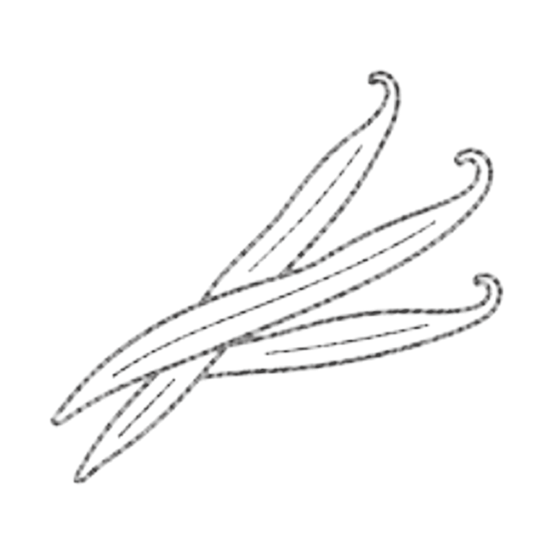 Icon: three vanilla beans.